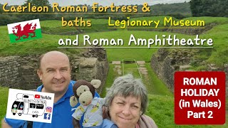 305 Caerleon Castle Roman Fortress and Baths Legionary Museum and Roman Amphitheatre Wales [upl. by Ami]