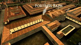 Animation of ancient Roman Fort in Caerleon Wales [upl. by Taka]