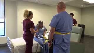 Physical Therapy Transfer Training  How To Transfer From Wheelchair To Bed [upl. by Gnap]