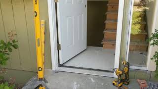 Jeld Wen Front Door Installation  Really crappy products and craftsmanship PART 1 [upl. by Ressan]