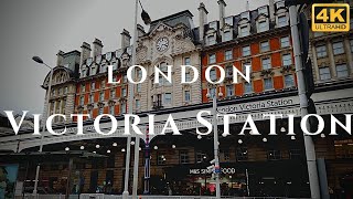 London Victoria Station Walk Through England 4K [upl. by Oilisab]