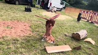 A fabulous range of wooden sculpture at Caerleon festival 2024 [upl. by Dinse]