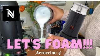 How To Foam Milk With Aeroccino 3 Make Coffee With Foam Tips amp Tricks  Easy Foamed Latte Recipe [upl. by Sirahs616]