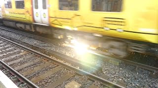 Merseyrail 507 009 making arcs at Birkdale station [upl. by Dionysus]