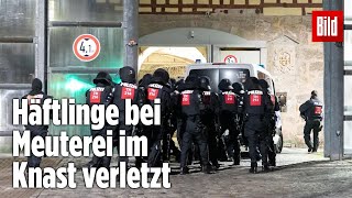 Gefängnismeuterei Polizei stürmt Knast in Thüringen  JVA Untermaßfeld [upl. by Talley]